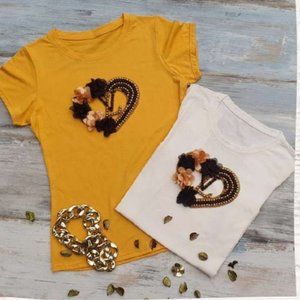 LVRhinestone HANDMADE, Ladies Tee, Bling T-Shirt, Perfect Gift.